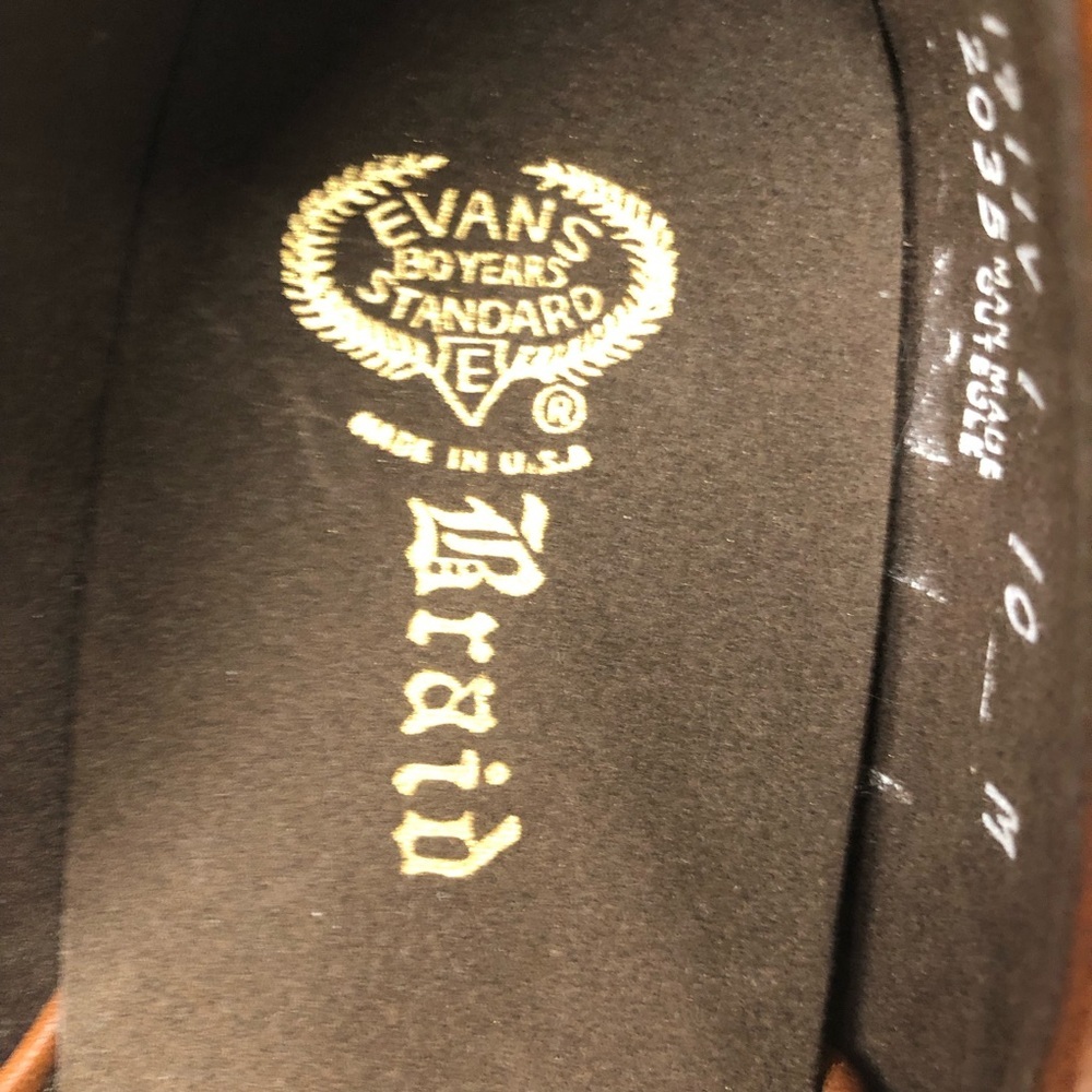 Vintage Evans Standard Braid Leather House Shoes Slippers Men 2035 size 10 - Picture 6 of 14